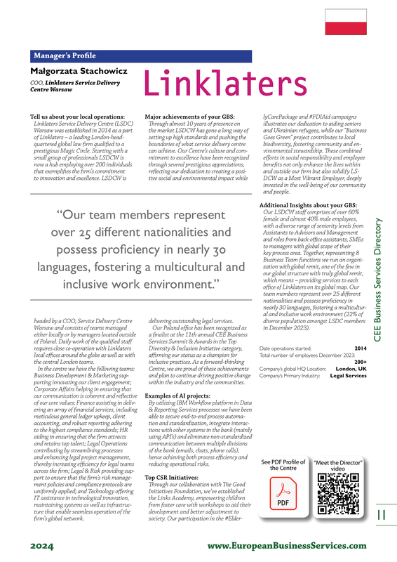 CEE Business Services Directory example